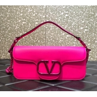 Grade Design Valentino Loco Medium Shoulder Bag in Calfskin PP VLTN6030 Pink 2024