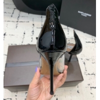 Discount Alaia Le Cœur Heart High Pumps 10.5cm in PVC and Patent Leather Black 2024 AL100806 1008024