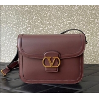 New Design Valentino 9TO5 Shoulder Bag in Smooth Calfskin V2015 Dark Brown 2025
