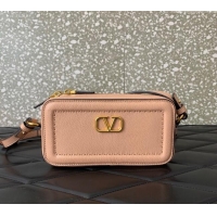 Top Quality Valentino Alltime Mini Shoulder Bag in Grainy Calfskin 6205 Black 2025