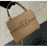 Good Taste Valentino Medium VSLING Grainy Calfskin Handbag 2828 Khaki 2025