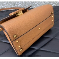 Good Quality Valentino Small VSLING Grainy Calfskin Handbag 2727 Apricot 2025