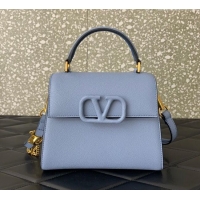 Good Taste Valentino Small VSLING Grainy Calfskin Handbag 2727 Blue 2025
