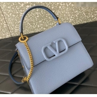 Good Taste Valentino Small VSLING Grainy Calfskin Handbag 2727 Blue 2025