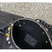 Good Product Valentino Nellcote Belt Bag in Grainy Calfskin with Studs 2039 Black 2025