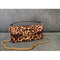 Best Price Valentino Loco Medium Shoulder Bag in leopard Printed Pony Hair V1133 2025