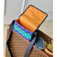 Well Crafted Louis Vuitton Bosphore Wearable Wallet Mini Bag in Blue Stripes Monogram Heritage Canvas M15173 2025