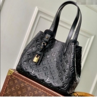 Top Grade Louis Vuitton All In One PM Tote Bag in Monogram Leather M25858 Black 2025
