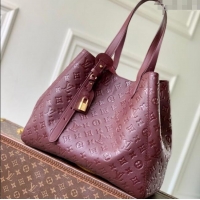 Grade Design Louis Vuitton All In One MM Tote Bag in Monogram Leather M25888 Garnet Red 2025