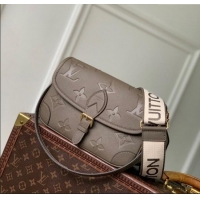 Famous Brand Louis Vuitton Diane Bag in Grained Cowhide Leather M15049 Smoke Grey 2025