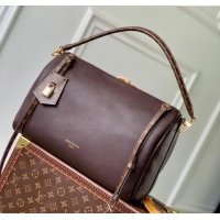 Top Design Louis Vuitton Express MM bag in Calfskin leather M26397 Acajou Brown 2025