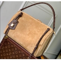 Most Popular Louis Vuitton Express MM bag in Suede M26358 Hazelnut Brown 2025