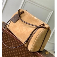 Luxury Discount Louis Vuitton Express Travel bag in Suede M26451 Hazelnut Brown 2025