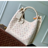 Best Price Louis Vuitton Carmel Hobo Bag in Mahina Perforated Calfskin M25894 Dream Cream 2025