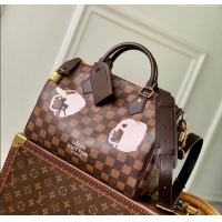 Discount Louis Vuitton Speedy 25 Bandouliere bag in Damier Phriendship Canvas N40772 Brown 2025