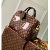 Discount Louis Vuitton Speedy 25 Bandouliere bag in Damier Phriendship Canvas N40772 Brown 2025