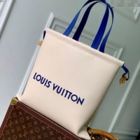 Good Quality Louis Vuitton Dust Bag Tote in Ecru White Nubuck Leather M15235 2025