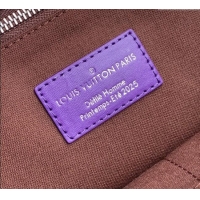 Buy Fashionable Louis Vuitton Shopper Tote MM bag in Canvas M13923 Brown/Purple 2025
