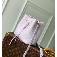 New Design Louis Vuitton Neonoe BB Bucket bag in Maxi Monogram Leather M25675 Misty Lilac Purple 2025