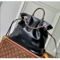 Reasonable Price Louis Vuitton Off Duty Backpack Vibe Bag in Black Lamb leather M25522 2025