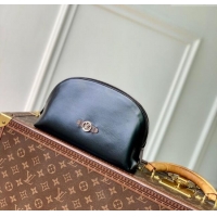 Best Quality Louis Vuitton Cosmetic Pouch MM in Black Lambskin leather M15206 2025
