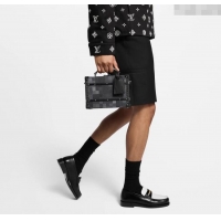 Buy Discount Louis Vuitton Mens Handle Trunk Bag in Damoflage Black Canvas N00059 2025