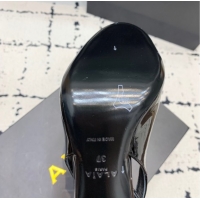 Luxury Alaia Decollete Slingback Pumps 10.5cm in Patent Calfskin Black 1223044