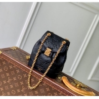Spot Bulk Louis Vuitton Nano Noe Backpack Bag in Embossed Grained Leather M14549 Black 2025