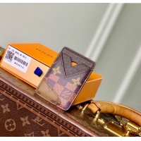 New Product Louis Vuitton Mens Magnetic Card Holder in Brown Monogram Landscape Canvas M26016 2025