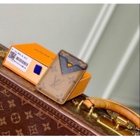 Spot Bulk Louis Vuitton Mens Magnetic Card Holder in Monogram Reverse Canvas M25654 2025