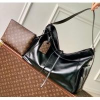 Top Quality Louis Vuitton Carry All Travel Bag in Calf leather M15175 Black 2025