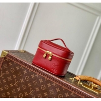 Original Cheap Louis Vuitton Nice Nano Pouch in Epi Leather Monogram M25857 Red 2025
