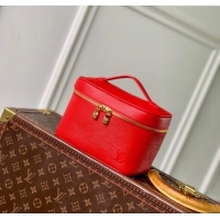 Top Quality Louis Vuitton Nice Nano Mini Bag in Epi Leather Rouge M15191 Louis Red 2025