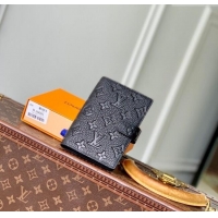Original Cheap Louis Vuitton Small Ring Agenda Cover in Monogram Leather R20005 Black 2025