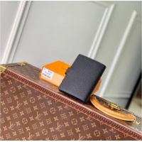 Top Quality Louis Vuitton Small Ring Agenda Cover in Taiga Leather R20426 Black 2025