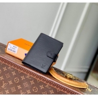 Original Cheap Louis Vuitton Small Ring Agenda Cover in Epi Leather R20052 Black 2025