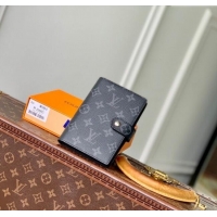 Modern Classic Louis Vuitton Small Ring Agenda Cover in Monogram Canvas R20005 Black 2025