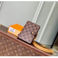 Top Quality Louis Vuitton Small Ring Agenda Cover in Damier Ebene Canvas R20706 2025