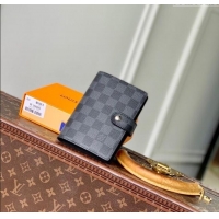 Best Price Louis Vuitton Small Ring Agenda Cover in Damier Graphite Canvas R20005 2025