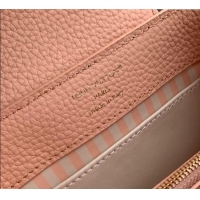 Cheap Design Louis Vuitton Capucines IVY Mini Bag in Grained Leather M14976 Pink 2025