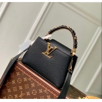 Promotional Louis Vuitton Capucines IVY Mini Bag in Grained Leather M14976 Black 2025