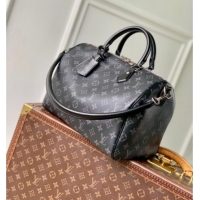Luxury Cheap Louis Vuitton Speedy Soft 30 Bag in Monogram Eclipse Canvas M15102 Black 2025
