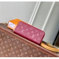 Best Price Louis Vuitton Clemence Wallet in Monogram Empreinte Leather M25815 Garnet Red 2025
