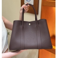 Spot Bulk Hermes Garden Party 30/36cm Bag in Togo Leather H2301 Rouge Sellier Deep Red 2025(Half Handmade)