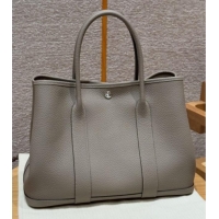 Buy Classic Hermes Garden Party 30/36cm Bag in Togo Leather H2301 Girs Asphalted Grey 2025(Half Handmade)