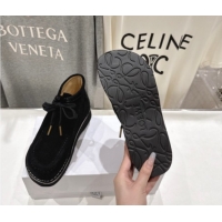 Popular Style Loewe Faro High top Lace-up Shoes in Suede Black 0823071