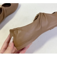 Good Looking Loewe Pebble Soft ballerinas flat in nappa lambskin Brown 0823079