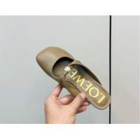 Purchase Loewe Pebble Soft heel mule 4.5cm in nappa lambskin Green 0823084