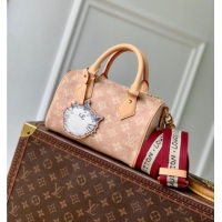 New Design Louis Vuitton Speedy Bandouliere 20 Bag in Meowgram Coated Canvas M15151 2025