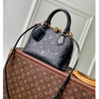 Top Grade Louis Vuitton Alma BB Bag in Monogram Grained Leather M26409 Black 2025